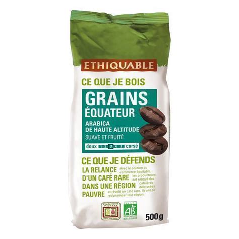 Café grains Equateur - bio - 500g (Ethiquable)