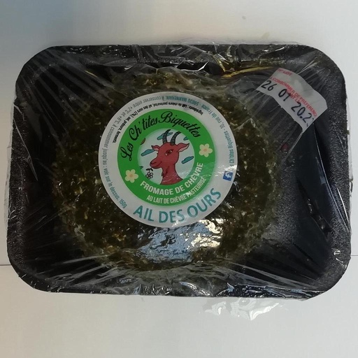 Fromage de chèvre ail des ours - 150g (Les Ch'tites Biquettes)